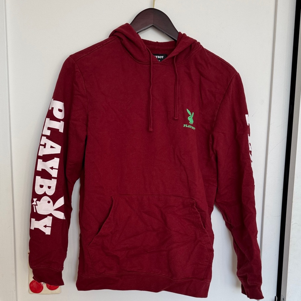 PLAYBOY by Pacsun Burgundy Hoodie